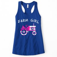 Farm Girl Pink Vintage Tractor Cool Gift Womens Gift Womens Tank Top