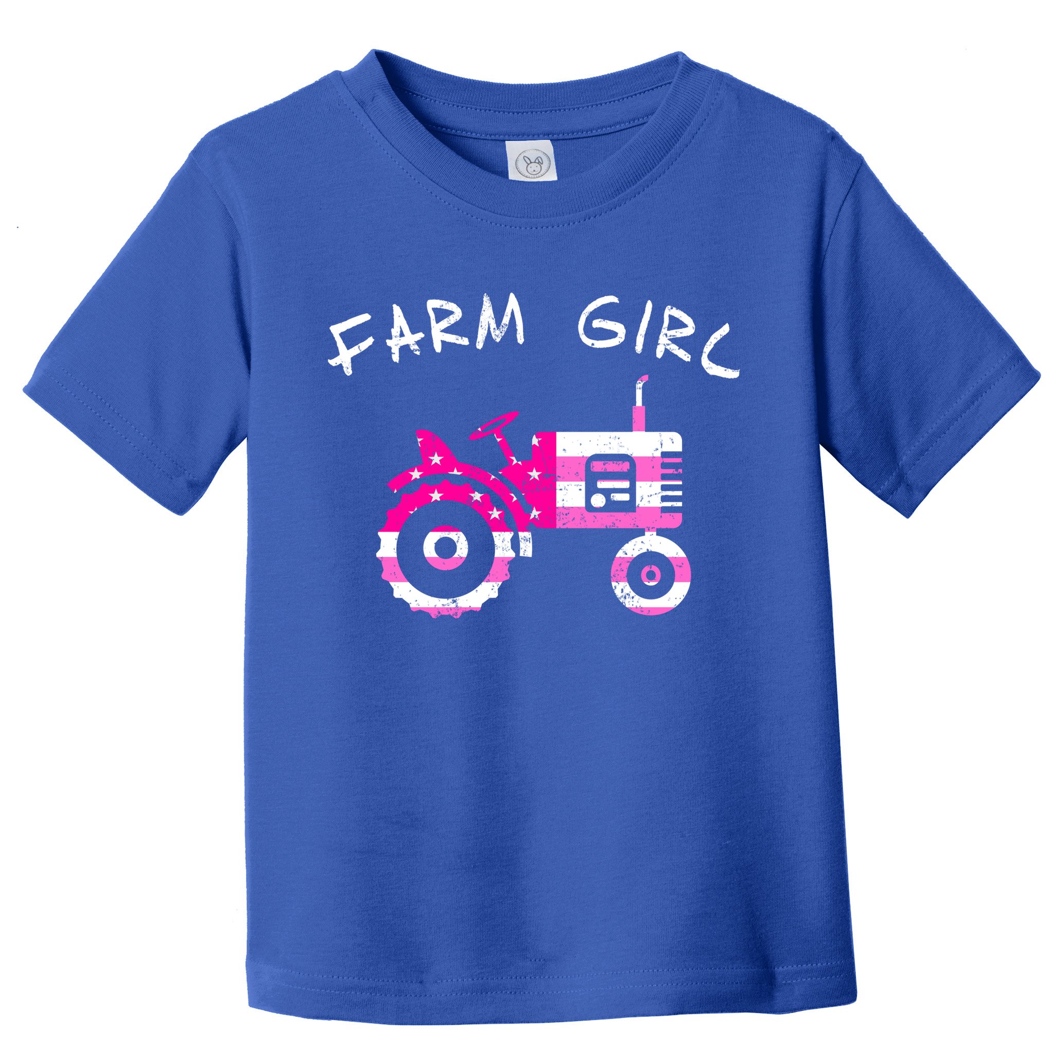 Farm Girl Pink Vintage Tractor Cool Gift Womens Gift Toddler T-Shirt