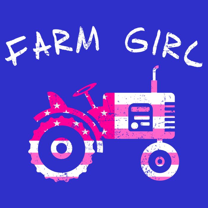 Farm Girl Pink Vintage Tractor Cool Gift Womens Gift Womens T-Shirt