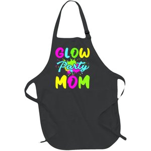 Funny Glow Party Mom Neon Lights Party Lover Mothers Day Full-Length Apron With Pockets