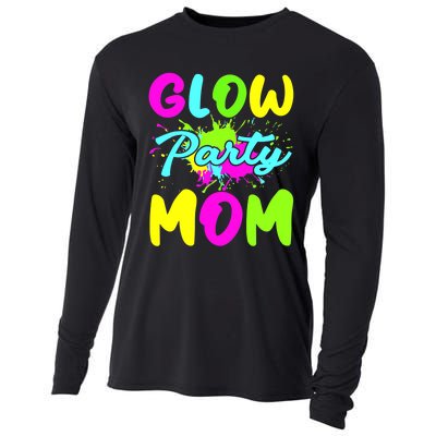 Funny Glow Party Mom Neon Lights Party Lover Mothers Day Cooling Performance Long Sleeve Crew