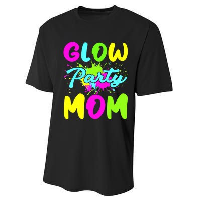 Funny Glow Party Mom Neon Lights Party Lover Mothers Day Performance Sprint T-Shirt