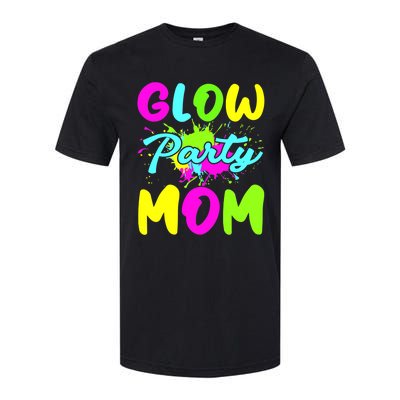 Funny Glow Party Mom Neon Lights Party Lover Mothers Day Softstyle® CVC T-Shirt