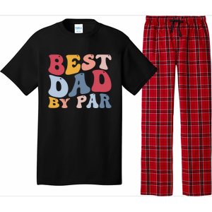 Funny Golf Player Golfing Golfer Best Dad By Par Gift Pajama Set