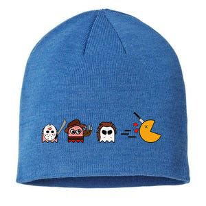 Funny Ghosts Parody Halloween Gamer 80s Horror Movies Sustainable Beanie