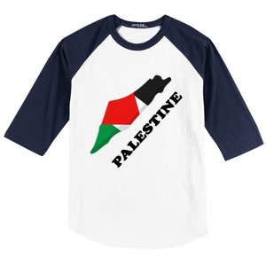 Free Gaza Palestine Flag Arabic Pray For Palestine Baseball Sleeve Shirt