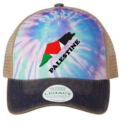 Free Gaza Palestine Flag Arabic Pray For Palestine Legacy Tie Dye Trucker Hat