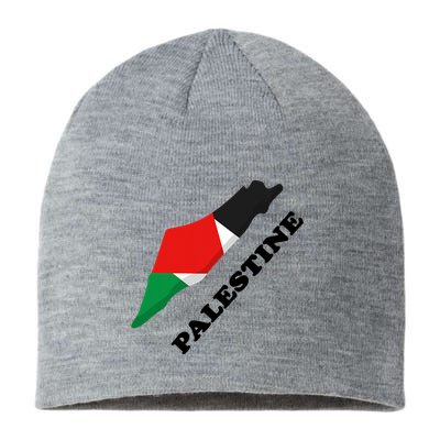 Free Gaza Palestine Flag Arabic Pray For Palestine Sustainable Beanie