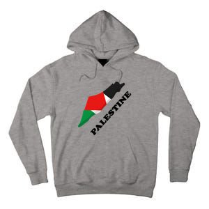 Free Gaza Palestine Flag Arabic Pray For Palestine Tall Hoodie