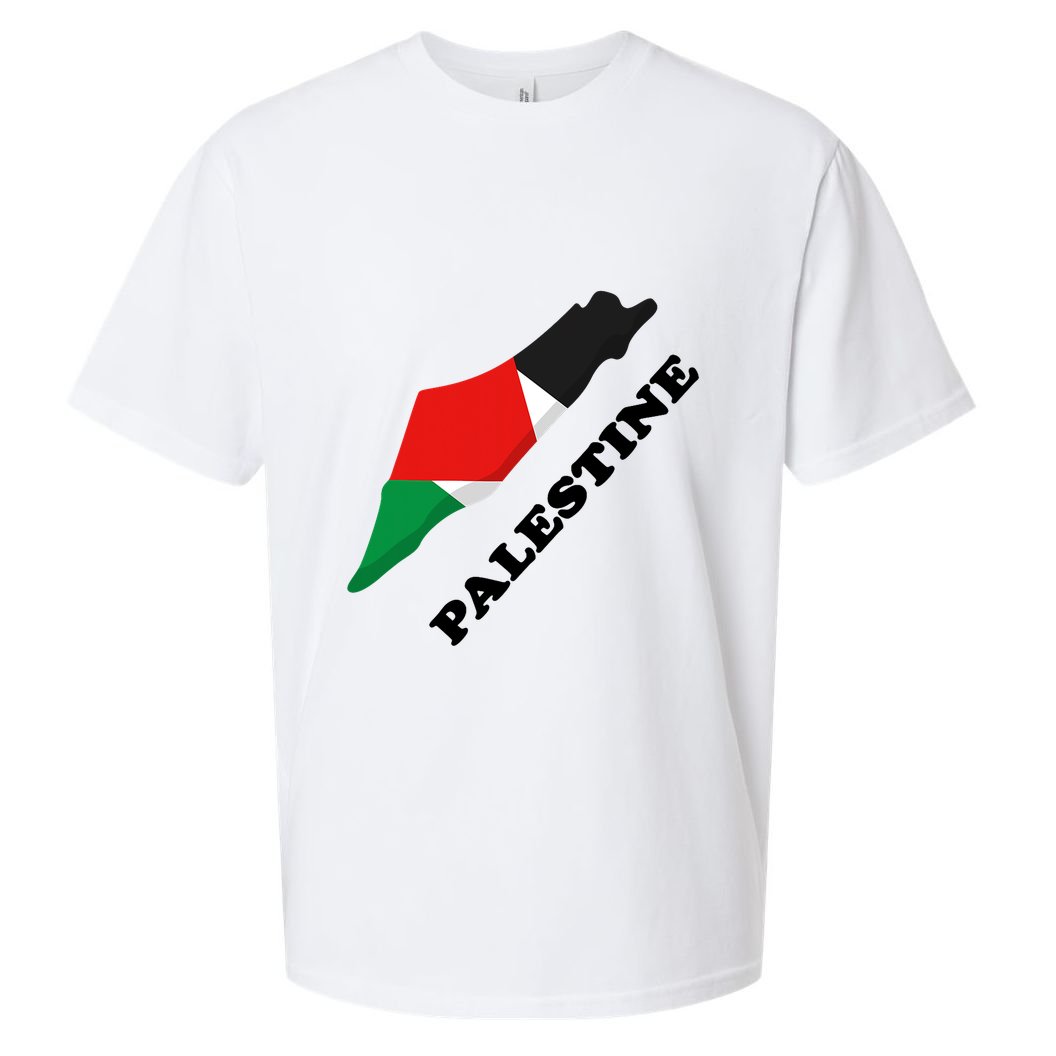 Free Gaza Palestine Flag Arabic Pray For Palestine Sueded Cloud Jersey T-Shirt