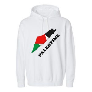 Free Gaza Palestine Flag Arabic Pray For Palestine Garment-Dyed Fleece Hoodie