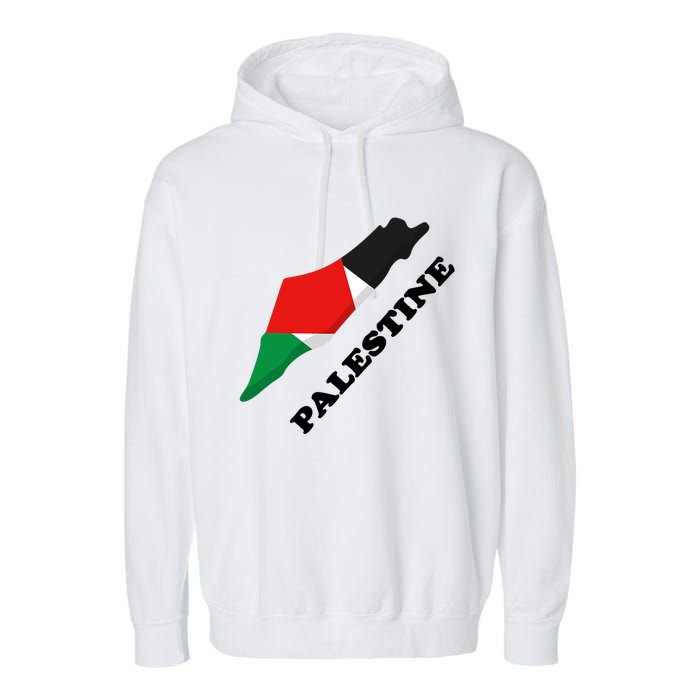 Free Gaza Palestine Flag Arabic Pray For Palestine Garment-Dyed Fleece Hoodie