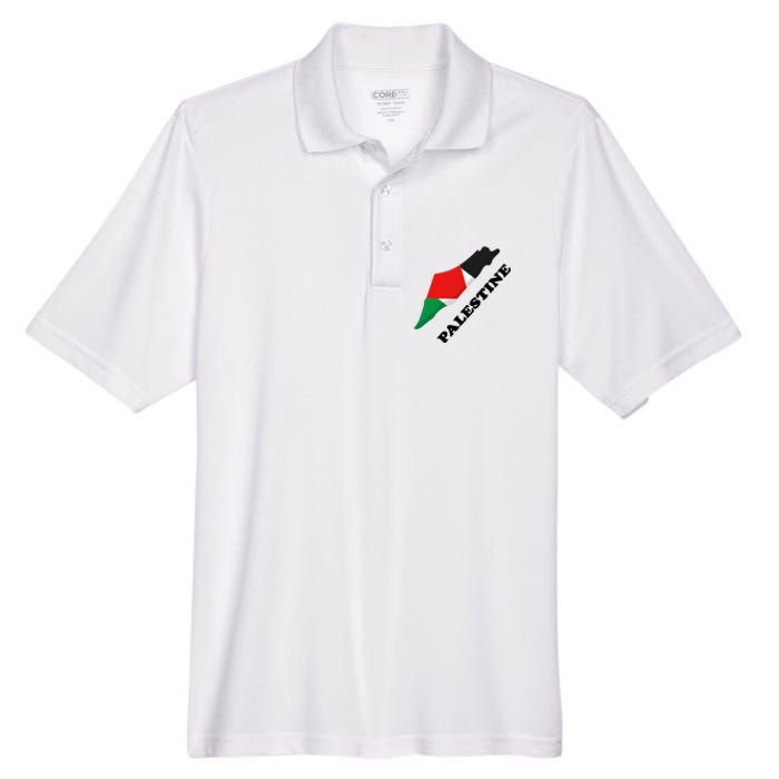 Free Gaza Palestine Flag Arabic Pray For Palestine Men's Origin Performance Pique Polo