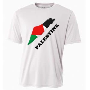 Free Gaza Palestine Flag Arabic Pray For Palestine Cooling Performance Crew T-Shirt