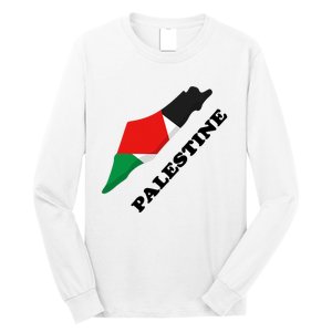 Free Gaza Palestine Flag Arabic Pray For Palestine Long Sleeve Shirt