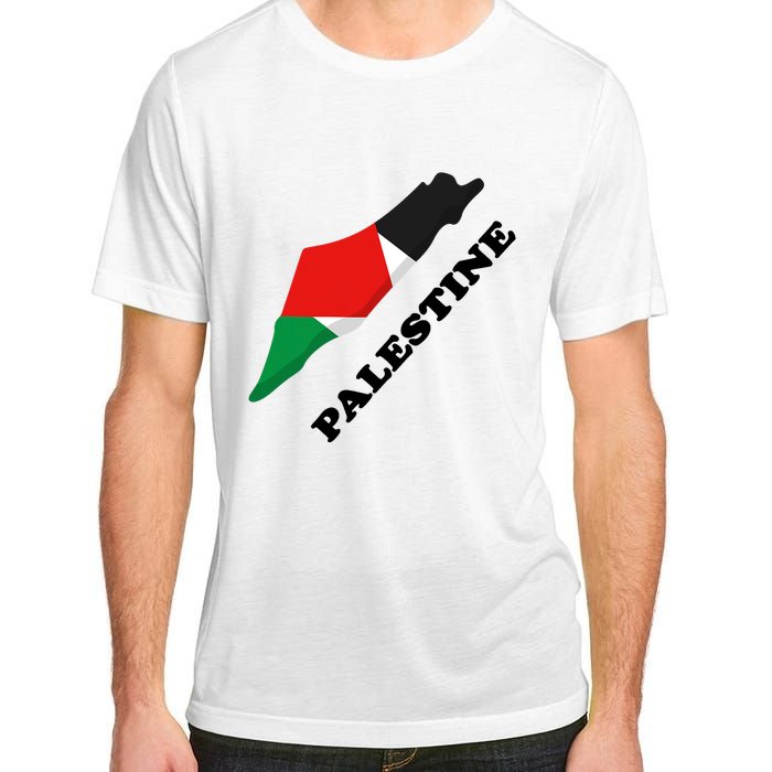 Free Gaza Palestine Flag Arabic Pray For Palestine Adult ChromaSoft Performance T-Shirt