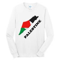 Free Gaza Palestine Flag Arabic Pray For Palestine Tall Long Sleeve T-Shirt