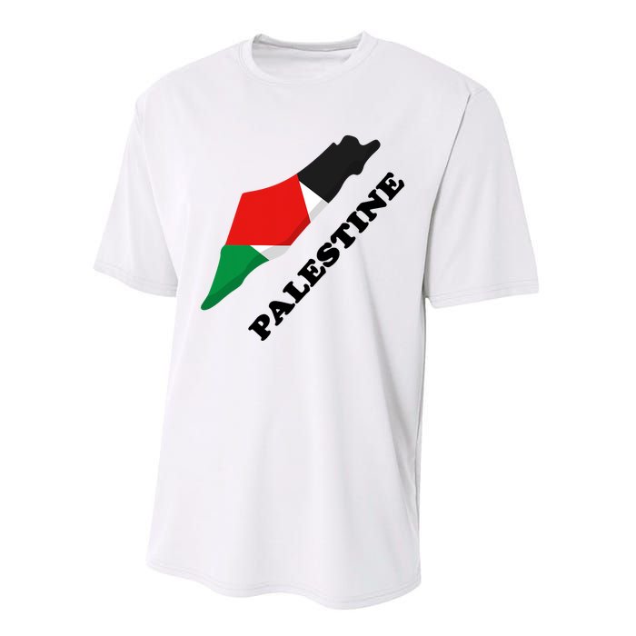 Free Gaza Palestine Flag Arabic Pray For Palestine Performance Sprint T-Shirt