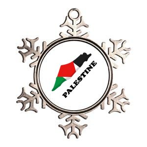 Free Gaza Palestine Flag Arabic Pray For Palestine Metallic Star Ornament