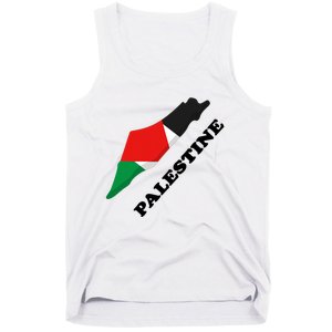 Free Gaza Palestine Flag Arabic Pray For Palestine Tank Top