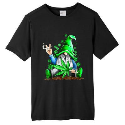 Funny Gnome Pot Leaf 420 Marijuana Weed St Patrick's Day Tall Fusion ChromaSoft Performance T-Shirt