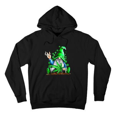 Funny Gnome Pot Leaf 420 Marijuana Weed St Patrick's Day Tall Hoodie