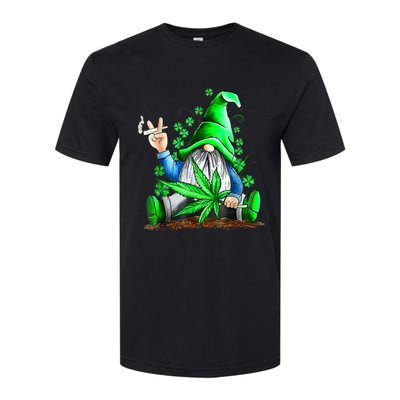 Funny Gnome Pot Leaf 420 Marijuana Weed St Patrick's Day Softstyle CVC T-Shirt