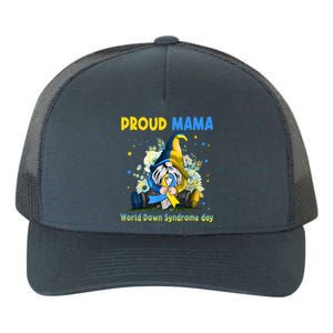 Family Gnome Proud Mama Down Syndrome Awareness T21 Gift Yupoong Adult 5-Panel Trucker Hat