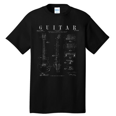 Funny Guitar Player Art For  Guitarist Guitar Lover Tall T-Shirt