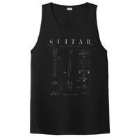 Funny Guitar Player Art For  Guitarist Guitar Lover PosiCharge Competitor Tank