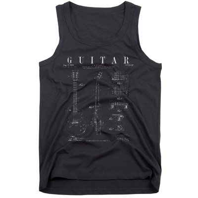 Funny Guitar Player Art For  Guitarist Guitar Lover Tank Top