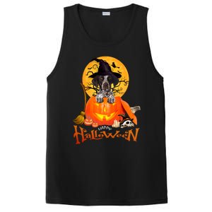 Funny GS Pointer Dog Spooky Halloween PosiCharge Competitor Tank