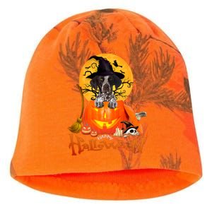 Funny GS Pointer Dog Spooky Halloween Kati - Camo Knit Beanie