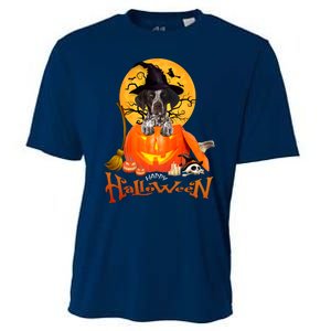 Funny GS Pointer Dog Spooky Halloween Cooling Performance Crew T-Shirt