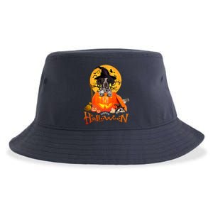 Funny GS Pointer Dog Spooky Halloween Sustainable Bucket Hat