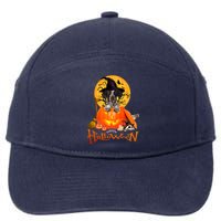 Funny GS Pointer Dog Spooky Halloween 7-Panel Snapback Hat