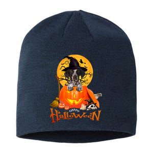 Funny GS Pointer Dog Spooky Halloween Sustainable Beanie