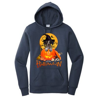 Funny GS Pointer Dog Spooky Halloween Women's Pullover Hoodie