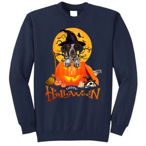 Funny GS Pointer Dog Spooky Halloween Tall Sweatshirt