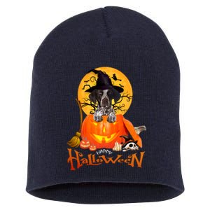 Funny GS Pointer Dog Spooky Halloween Short Acrylic Beanie