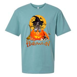 Funny GS Pointer Dog Spooky Halloween Sueded Cloud Jersey T-Shirt