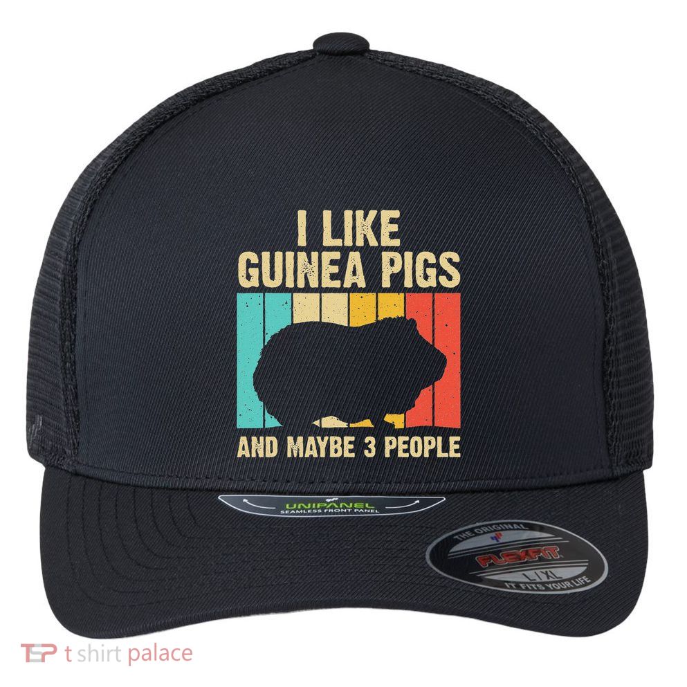 Funny Guinea Pig Design For Women Guinea Pig Lovers Flexfit Unipanel Trucker Cap
