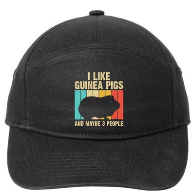 Funny Guinea Pig Design For Women Guinea Pig Lovers 7-Panel Snapback Hat
