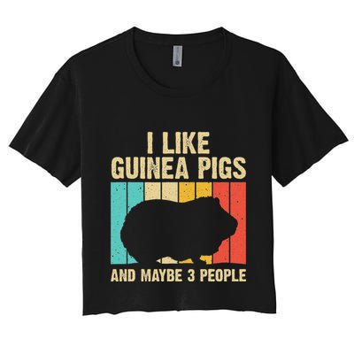 Funny Guinea Pig Design For Women Guinea Pig Lovers Crop Top