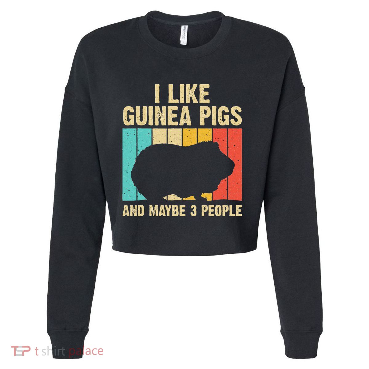 Funny Guinea Pig Design For Women Guinea Pig Lovers Cropped Pullover Crew