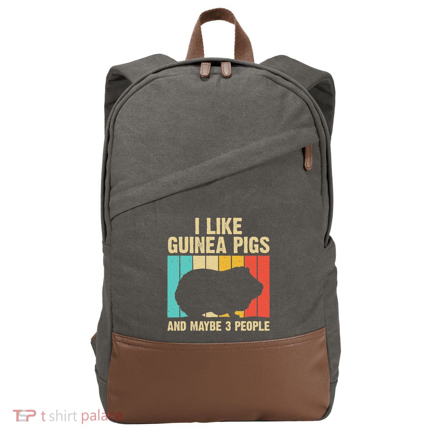 Funny Guinea Pig Design For Women Guinea Pig Lovers Cotton Canvas Backpack