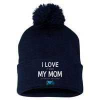 Funny Gamer Quote I Love Mom Video Games Gaming Pom Pom 12in Knit Beanie