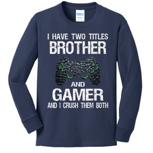 Funny Gamer Quote Video Games Gaming Boys Brother Teen Kids Long Sleeve Shirt