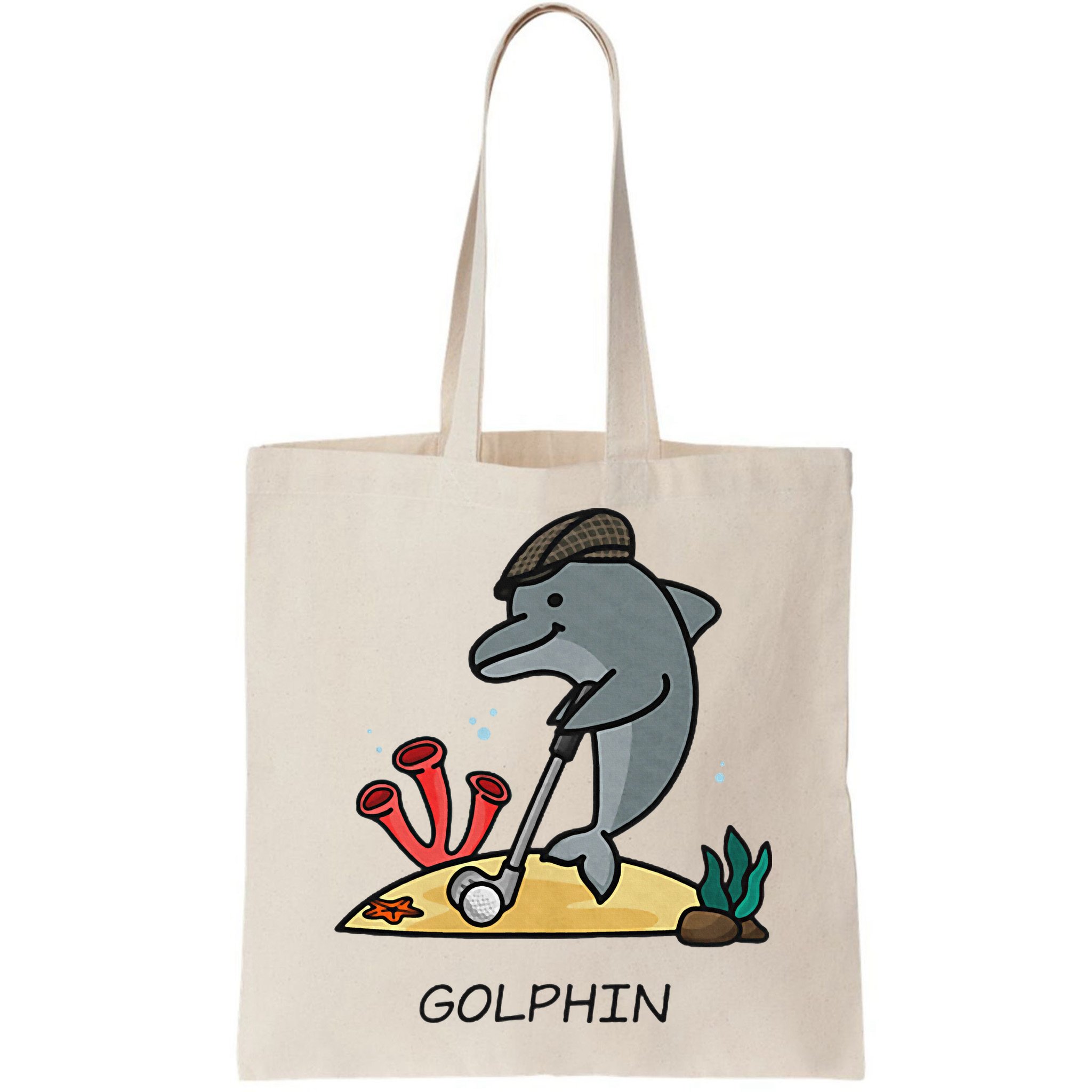 Funny Golphin Quote Golf Cool Dolphin Bag