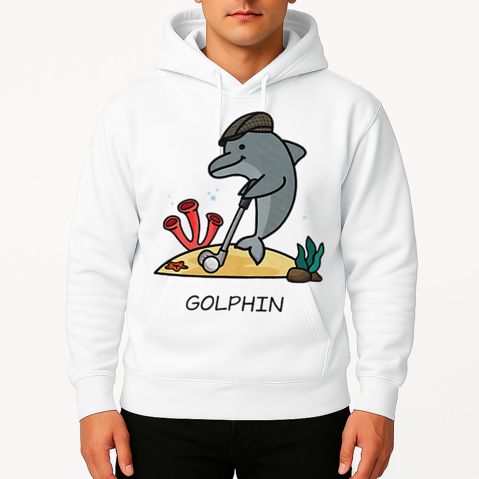 Funny Golphin Quote Golf Cool Dolphin Hoodie